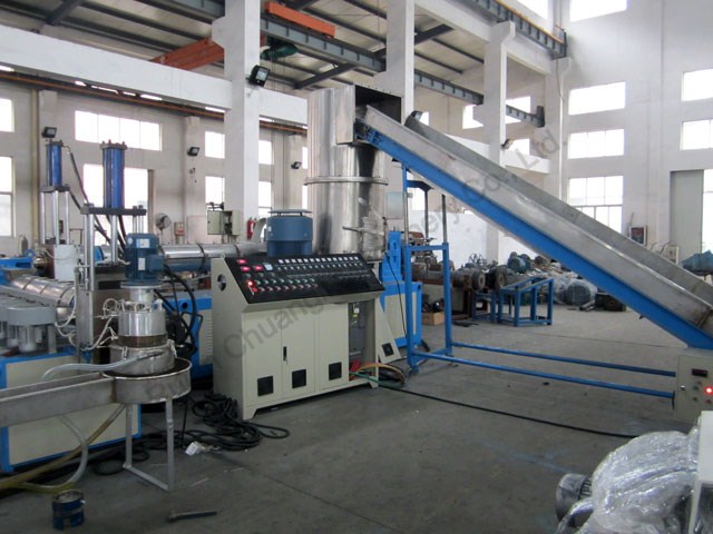 Water-ring Cutter Type Double-stage Waste PE/PP Film Recycling Machine