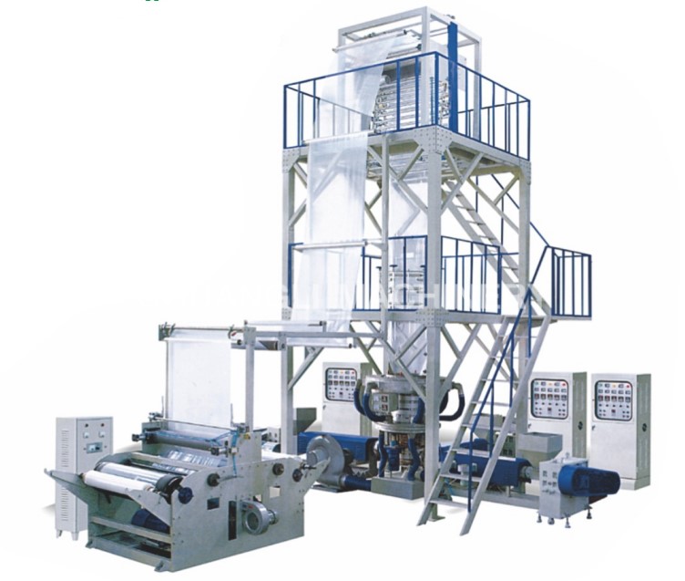 Three-layer Co-extrusion HDPE/LDPE Film Blowing Machine