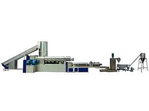 Water-ring Cutter Type Double-stage Waste PE/PP Film Recycling Machine